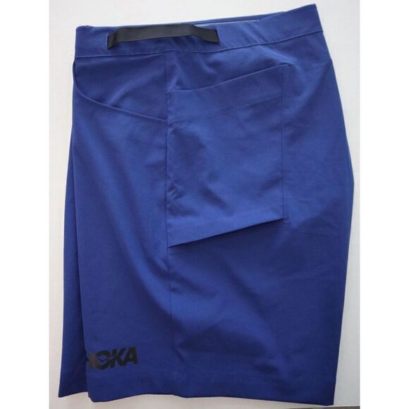 Hoka One One 1135026 Men's Sz XL Bellwether Blue Belted Sky Shorts - Picture 6 of 8